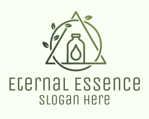 Wellness Essence Oil Bottle logo design