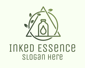 Wellness Essence Oil Bottle logo design