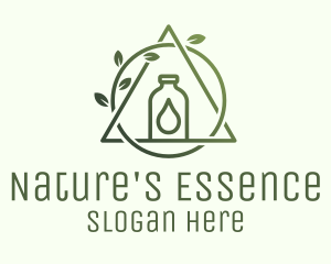 Wellness Essence Oil Bottle logo design