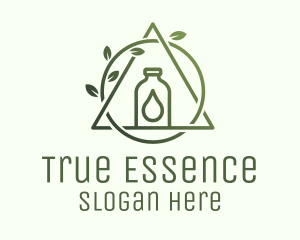 Wellness Essence Oil Bottle logo design