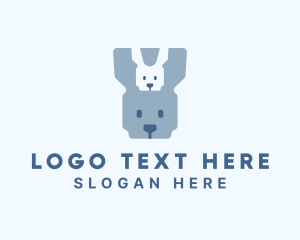 Bunny Rabbit Animal Logo