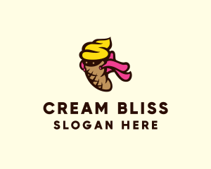 Ice Cream Superhero logo design