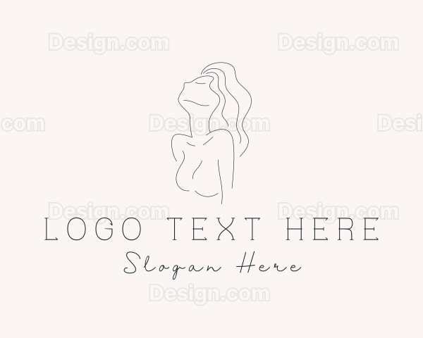 Sexy Nude Woman Logo