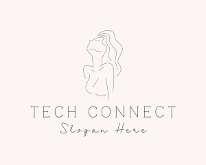 Sexy Nude Woman Logo