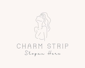 Sexy Nude Woman logo design