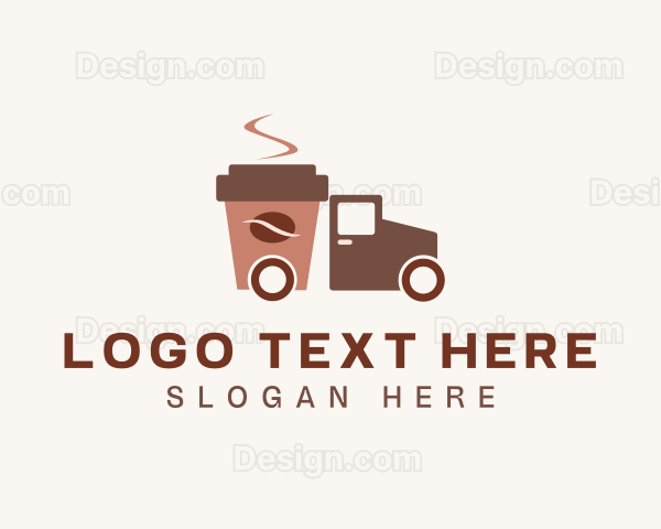 Coffee Delivery Truck Logo