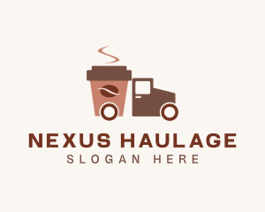 Coffee Delivery Truck  logo design