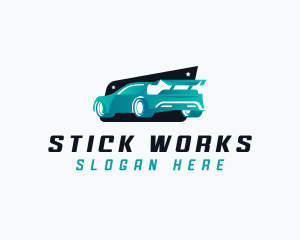 Sports Car Automotive logo design