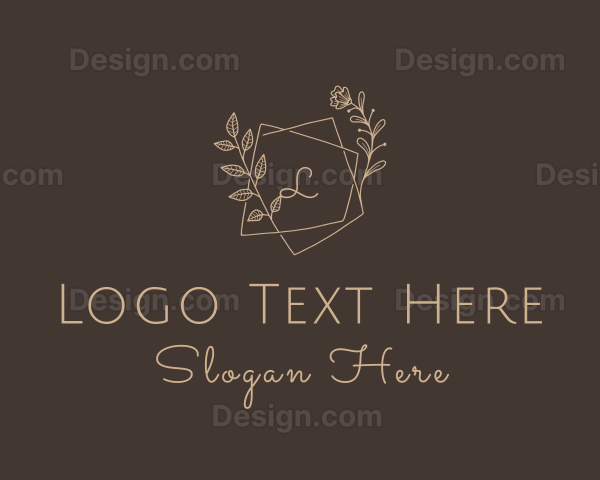 Flower Plant Wedding Planner Logo