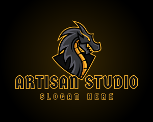 Gaming Dragon Beast Team logo design