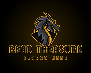 Gaming Dragon Beast Team logo design