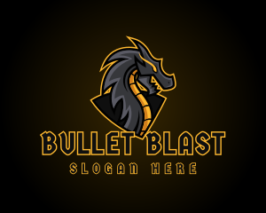 Gaming Dragon Beast Team logo design