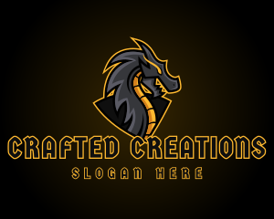 Gaming Dragon Beast Team logo design