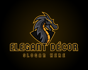 Gaming Dragon Beast Team logo design