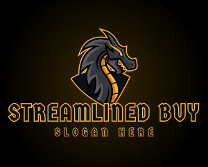 Gaming Dragon Beast Team logo design