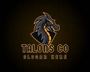 Gaming Dragon Beast Team logo design