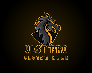 Gaming Dragon Beast Team logo design