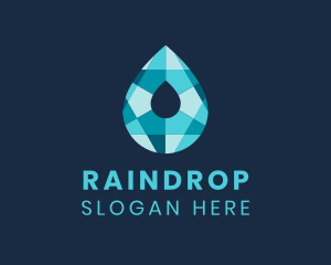 Crystal Liquid Droplet  logo design