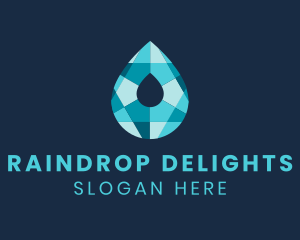 Crystal Liquid Droplet  logo design