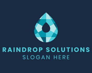 Crystal Liquid Droplet  logo design