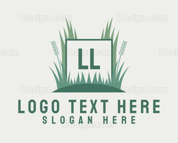 Grass Lawn Gardening Logo