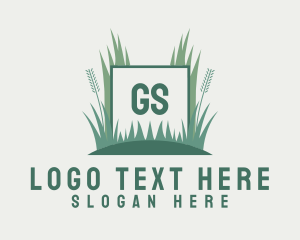 Grass Lawn Gardening logo design