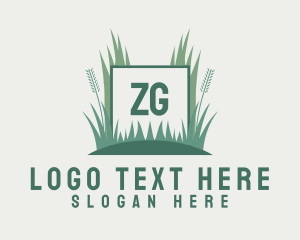 Grass Lawn Gardening logo design