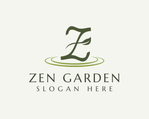 Letter Z Herbal Plant  logo design