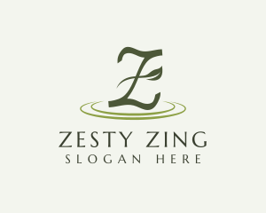 Letter Z Herbal Plant  logo design