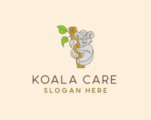 Tree Branch Koala logo design