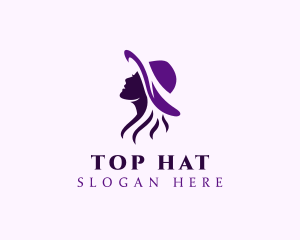 Feminine Fashion Hat logo design