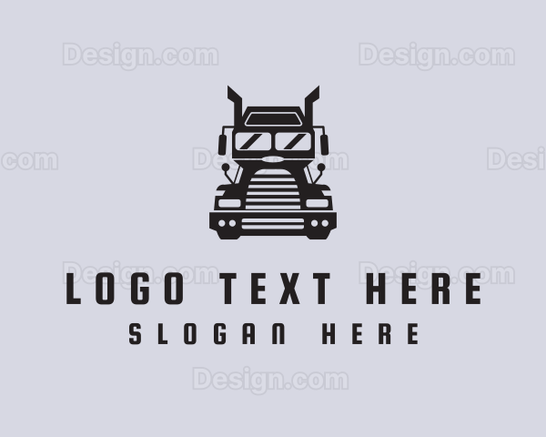 Freight Trucking Transportation Logo