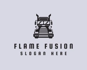 Freight Trucking Transportation Logo