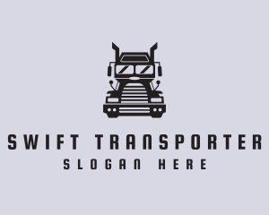 Freight Trucking Transportation logo design