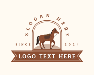 Riding Stallion Horse Logo