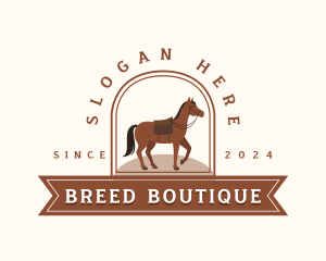 Riding Stallion Horse logo design