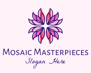 Floral Stained Glass  logo design