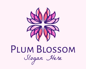 Floral Stained Glass  logo design