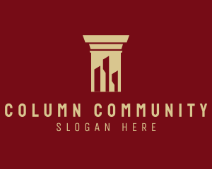Column Building Architecture logo