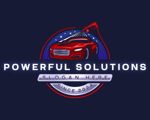 Car Wash Pressure Washing logo design