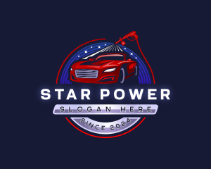 Car Wash Pressure Washing logo design