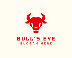 Geometric Bull Horns  logo design