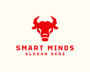 Geometric Bull Horns  logo