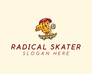 Cheese Dairy Skater logo design