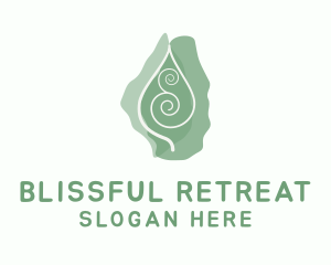 Natural Spiral Leaf Logo