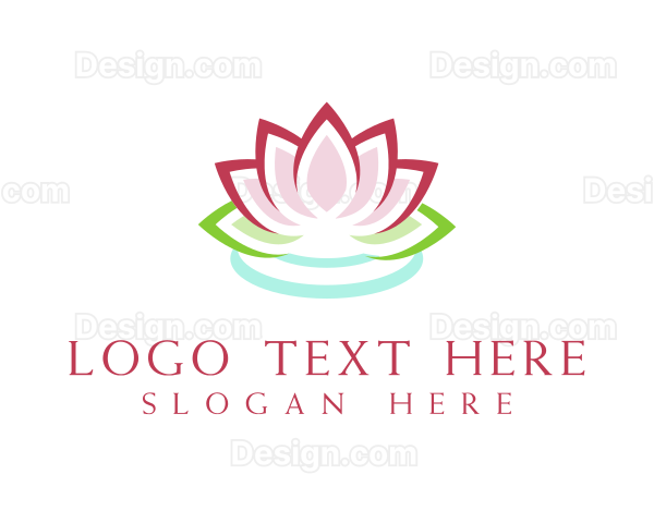 Lotus Water Ripple Logo