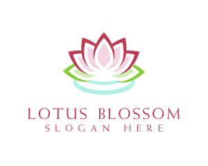 Lotus Water Ripple logo design