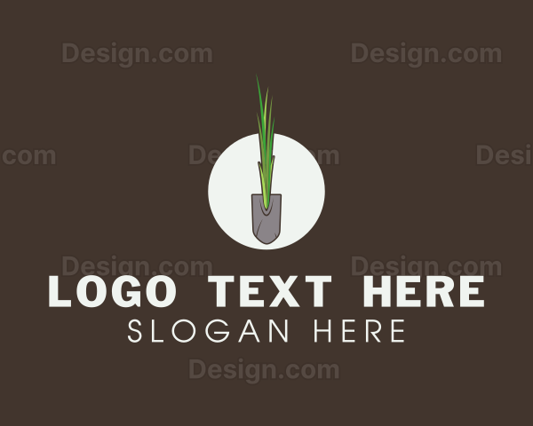 Organic Shovel Grass Logo