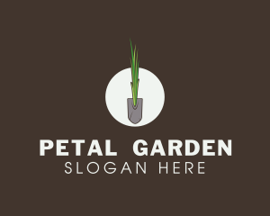 Organic Shovel Grass logo design