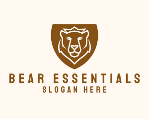 Grizzly Bear Shield logo design